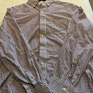 Izod Men's Multi-Check Button-Down Shirt